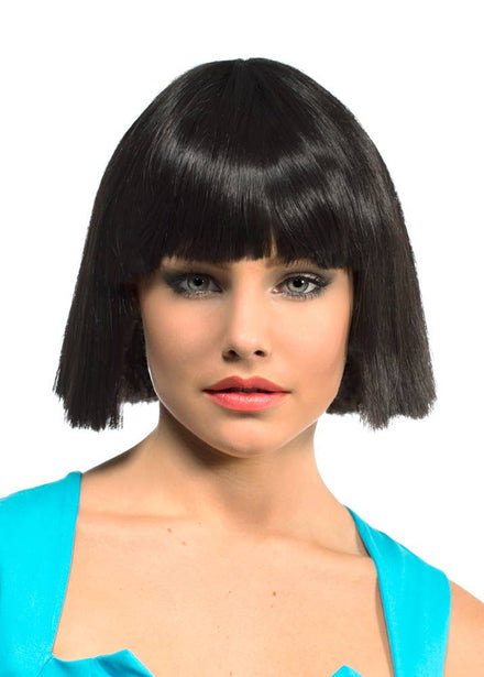 Black Bob Wig Womens Costume Accessory - Main Image