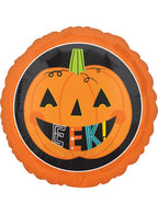 Image of EEK Orange Pumpkin 45cm Halloween Balloon