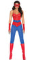 Women's Sexy Spidergirl Catsuit Fancy Dress Costume Front