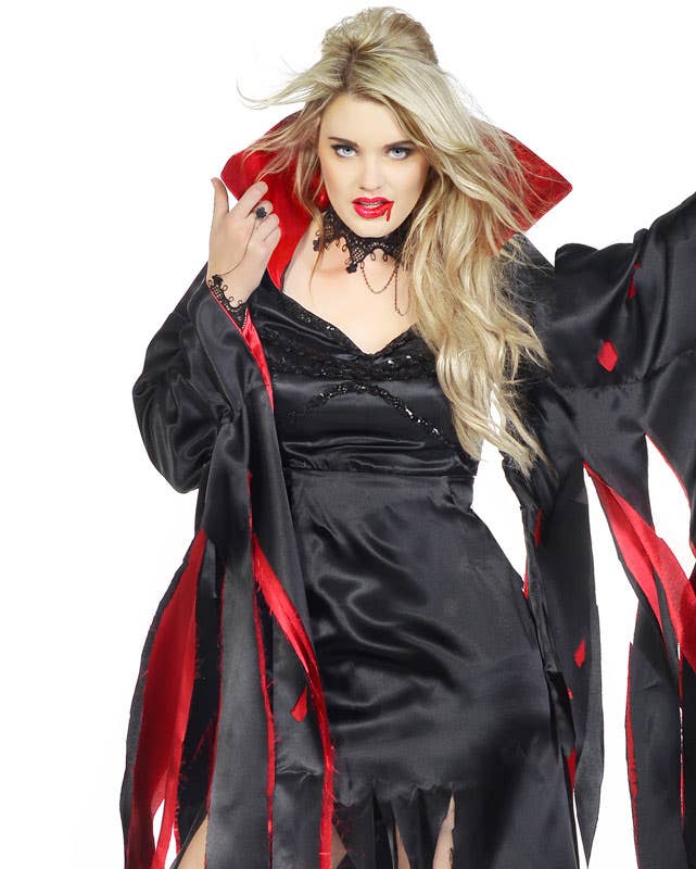Sexy Vampire Women's Halloween Costume Close Main Image