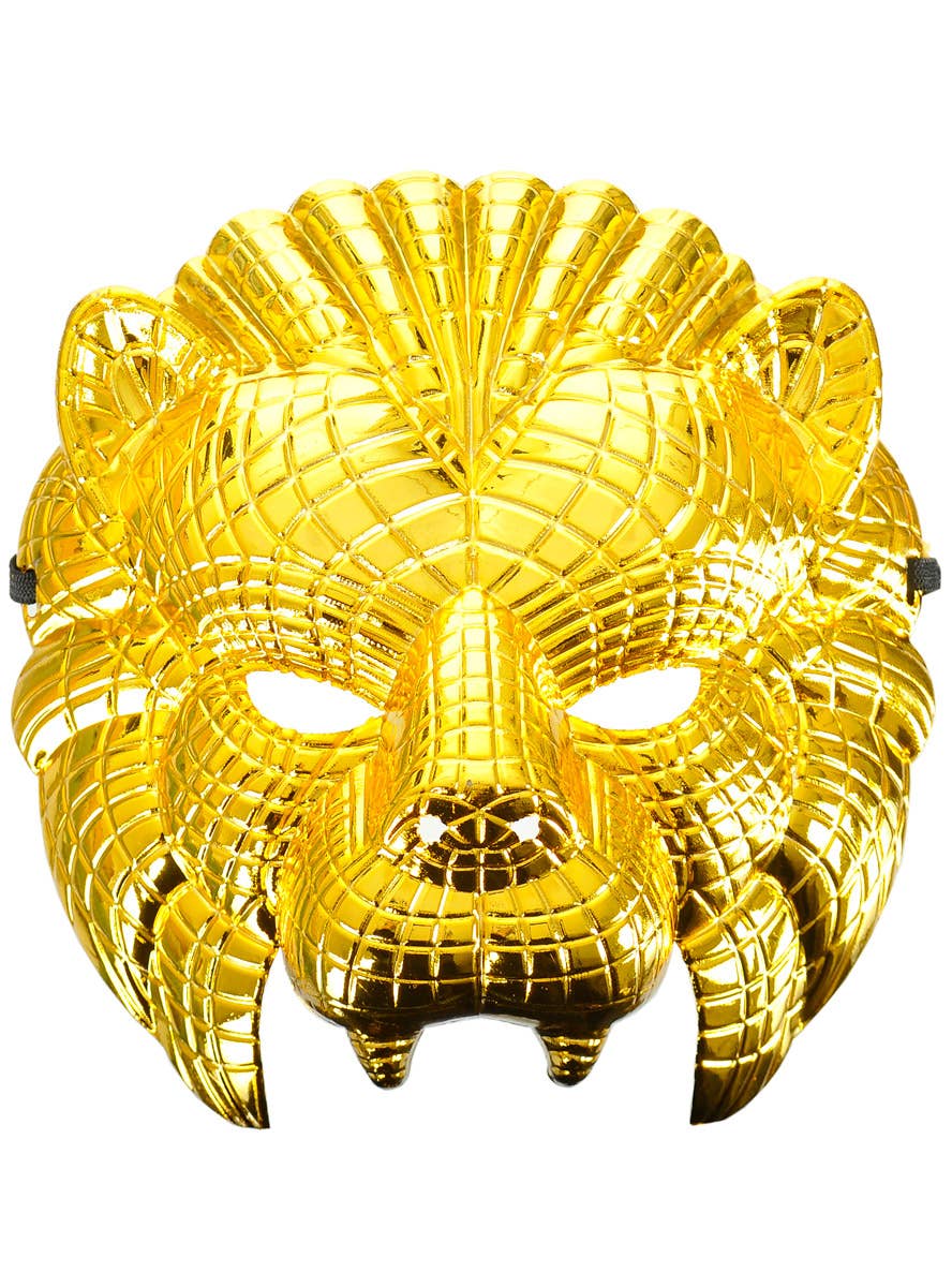 Image of Squid Play VIP Gold Lion Costume Mask - Main Image