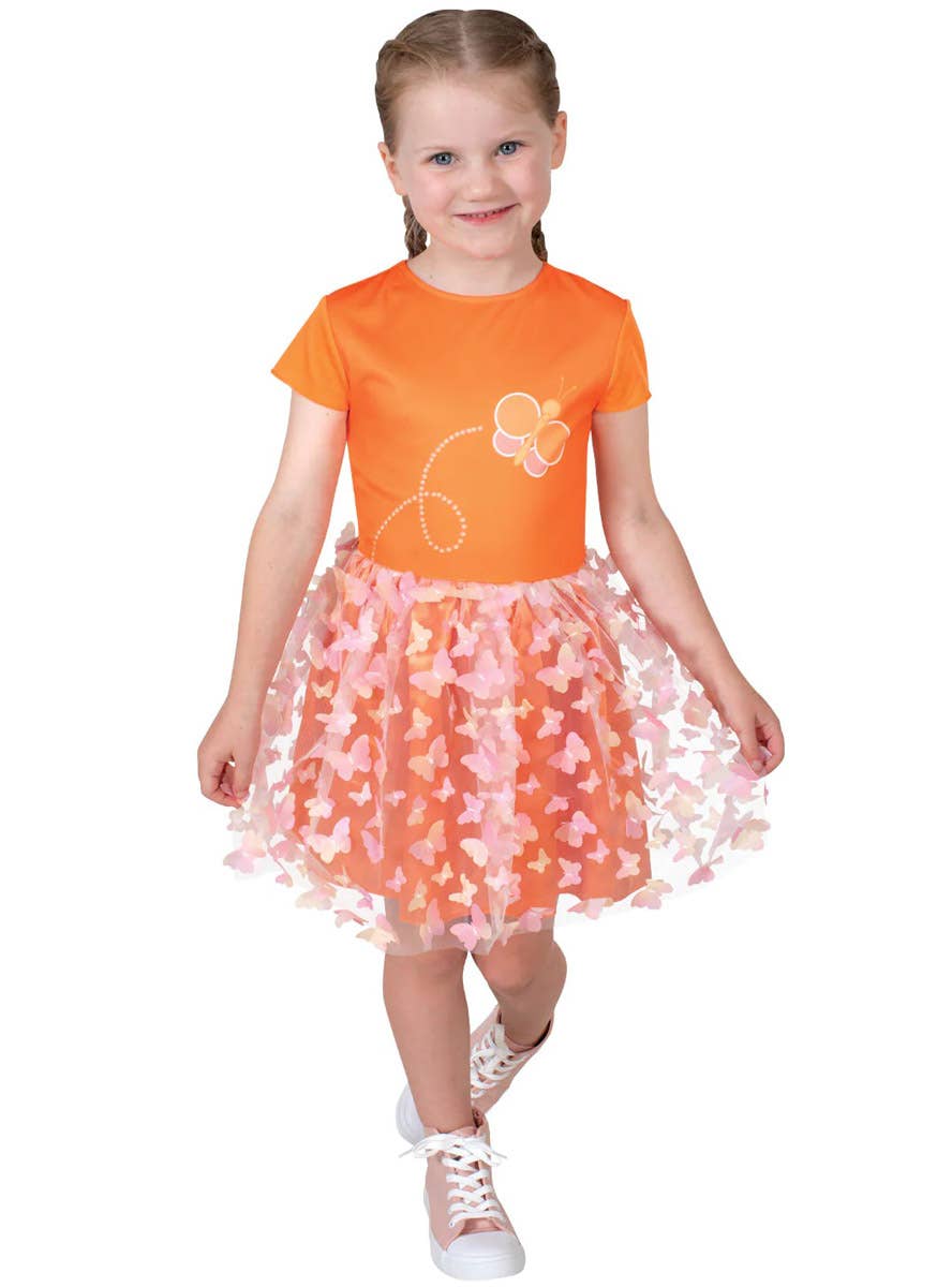 Image of Deluxe Orange Emma Memma Girls Dress Up Costume