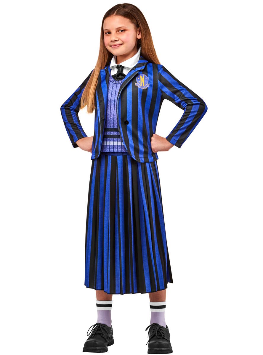 Image of Enid Teen Girl's Nevermore Academy Uniform Costume