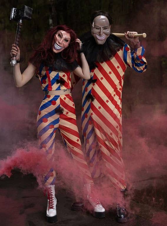 Women's Horror Clown Costume - Lifestyle Image 2