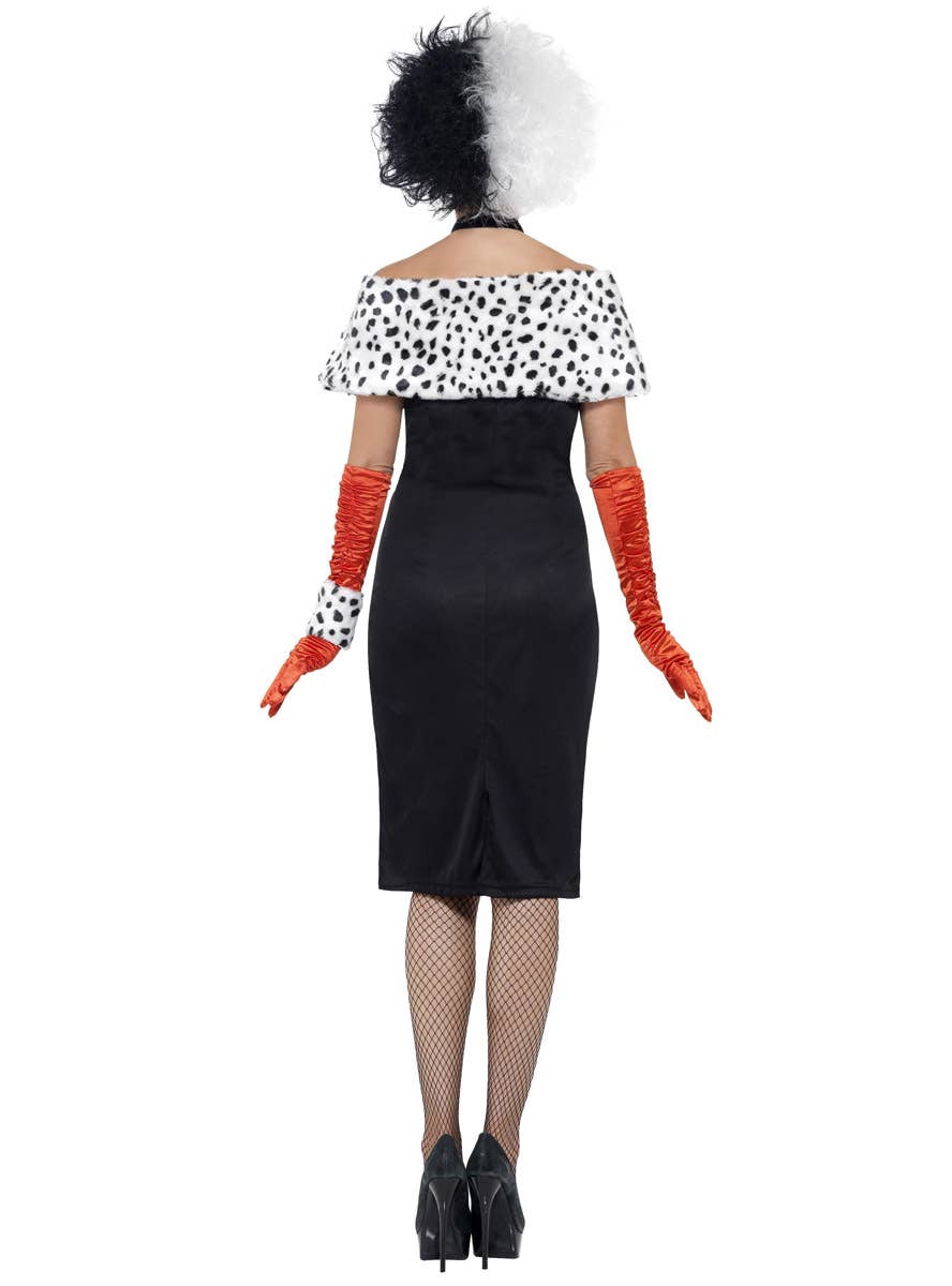 Image of Evil Madame Women's Plus Size Cruella Costume - Back View