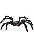 Image Of Halloween Decoration Extra Large Black Spider with Silver Sequins Halloween Decoration