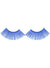 Image of Long Blue False Eyelashes with Silver Tinsel - Main Image