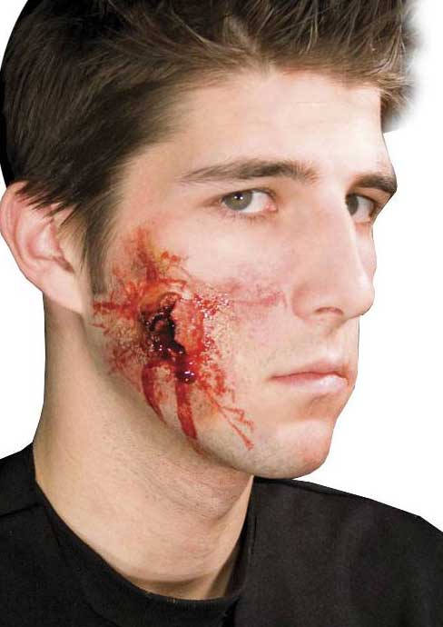 Bullet Wound Special FX Halloween Makeup - Main Image