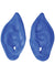 Pointed Blue Slip On Rubber Latex Costume Ears