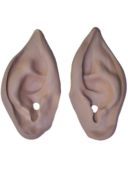 Pointed Slip On Rubber Latex Elf Costume Ears in Nude