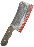 Image of Fake Bloody 29cm Cleaver Knife Halloween Costume Weapon