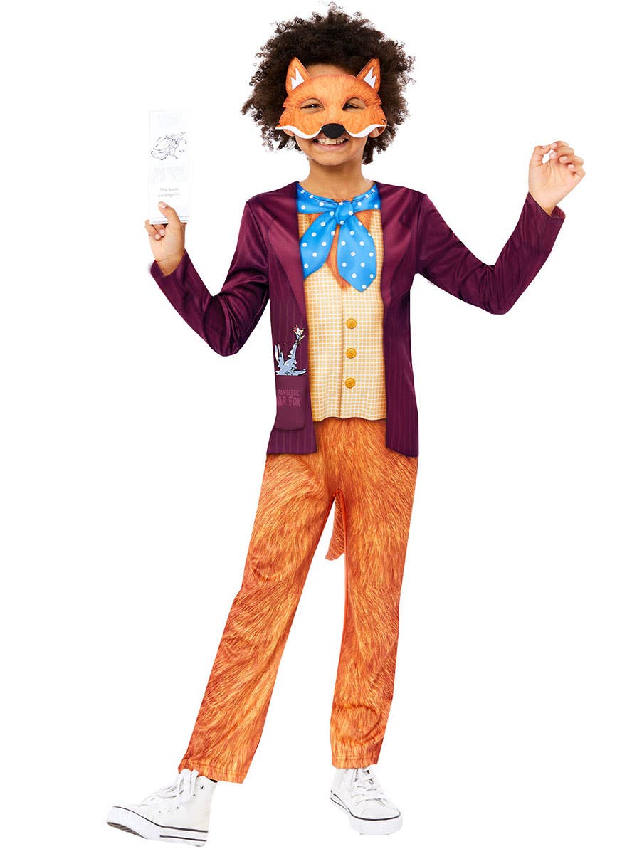 Image of Roald Dahl Fantastic Mr Fox Boy's Book Week Costume - Front View