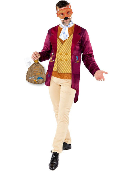 Image of Roald Dahl Fantastic Mr Fox Men's Book Week Costume - Front View