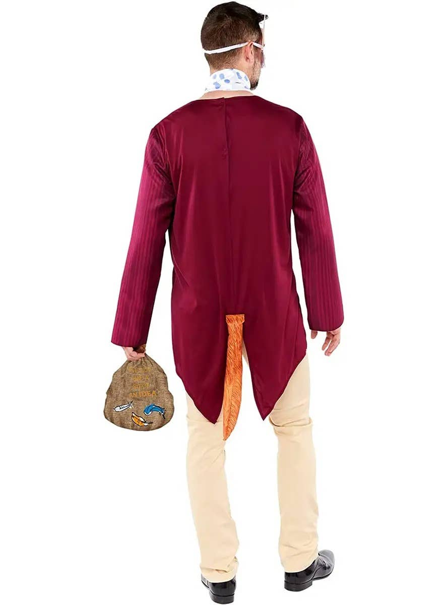 Image of Roald Dahl Fantastic Mr Fox Men's Plus Size Costume - Back View