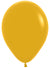 Image of Fashion Mustard Yellow Small 12cm Air Fill Latex Balloon


