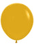 Image of Fashion Mustard Yellow 6 Pack 45cm Latex Balloons 
