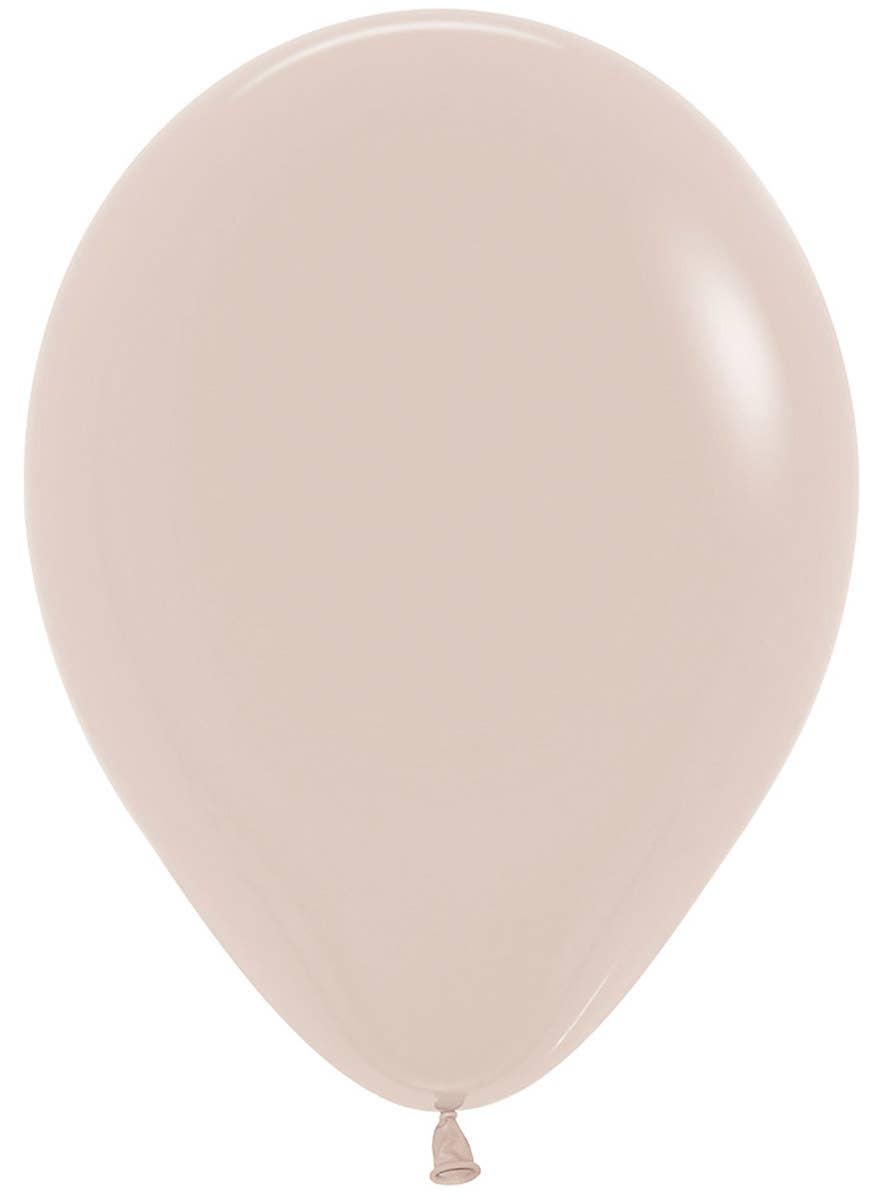 Image of Fashion White Sand Small 12cm Air Fill Latex Balloon