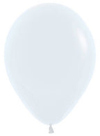 Image of Fashion White Small 12cm Air Fill Latex Balloon