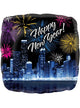 Image of Fireworks Happy New Year 45cm Square Foil Balloon