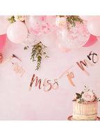 Image Of Rose Gold From Miss To Mrs Hen's Night Banner