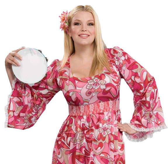 Flower Child Plus Size Womens 70s Hippie Costume