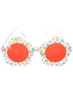 Image of Flower Power 1970s Hippie Costume Glasses