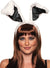 Image of Fluffy Black and White Bunny Ears and Tail Set - Main Image