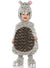 Image of Fluffy Grey Hippo Infant Kids Belly Baby Costume