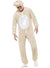 Image of Fluffy Cream Lamb Men's Onesie Costume - Front Image