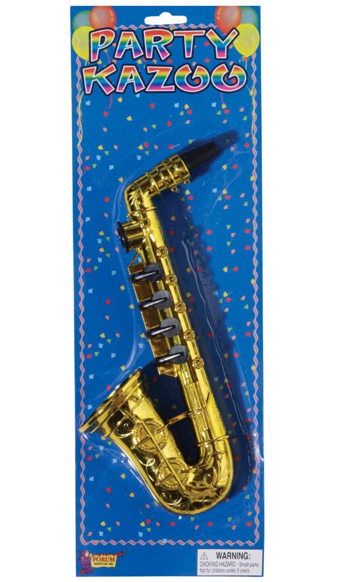 Gold Costume Saxophone Musical Instrument Jazz Band Marching Band Accessory Prop Main Image