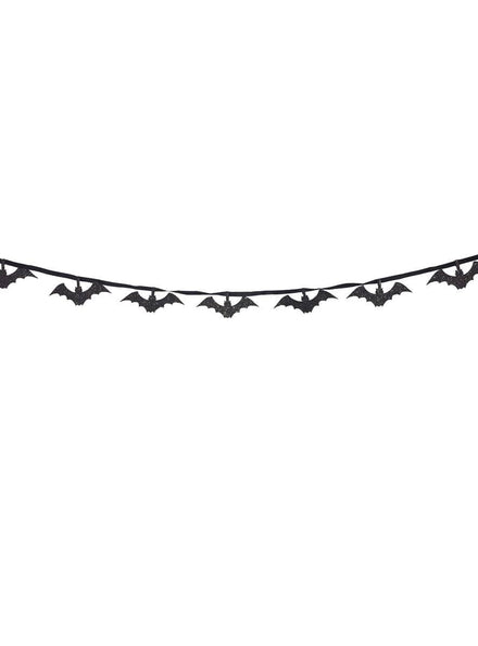 Black Glitter Bats Haning Garland - Main Image