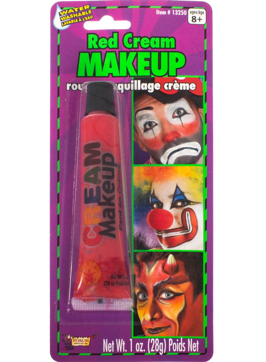 Bright Red Cream Makeup Face Paint Halloween Costume Accessory Main Image