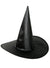 Black Satin Pointed Witch Costume Hat