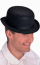 Men's Black Derby Day Bowler Hat Costume Accessory Main Image