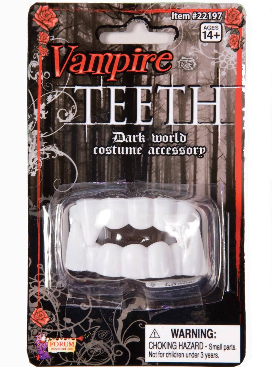Image of Vampire Halloween Costume Accessory White Fangs