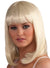 Women's White Blonde Sexy Sue Bob Wig with Front Fringe Main Image