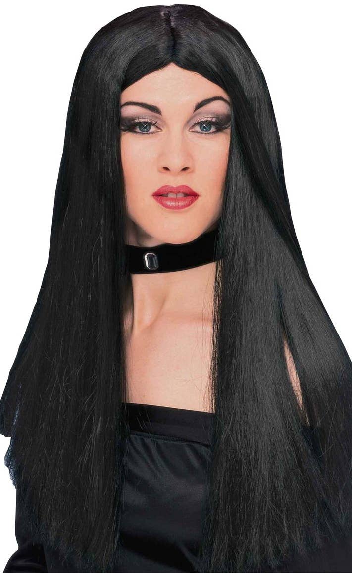 Long Straight Black Women's Wig Main Image