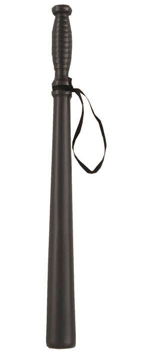 Thin Black Plastic Police Baton Costume Weapon