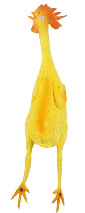 Novelty Rubber Yellow Chicken 