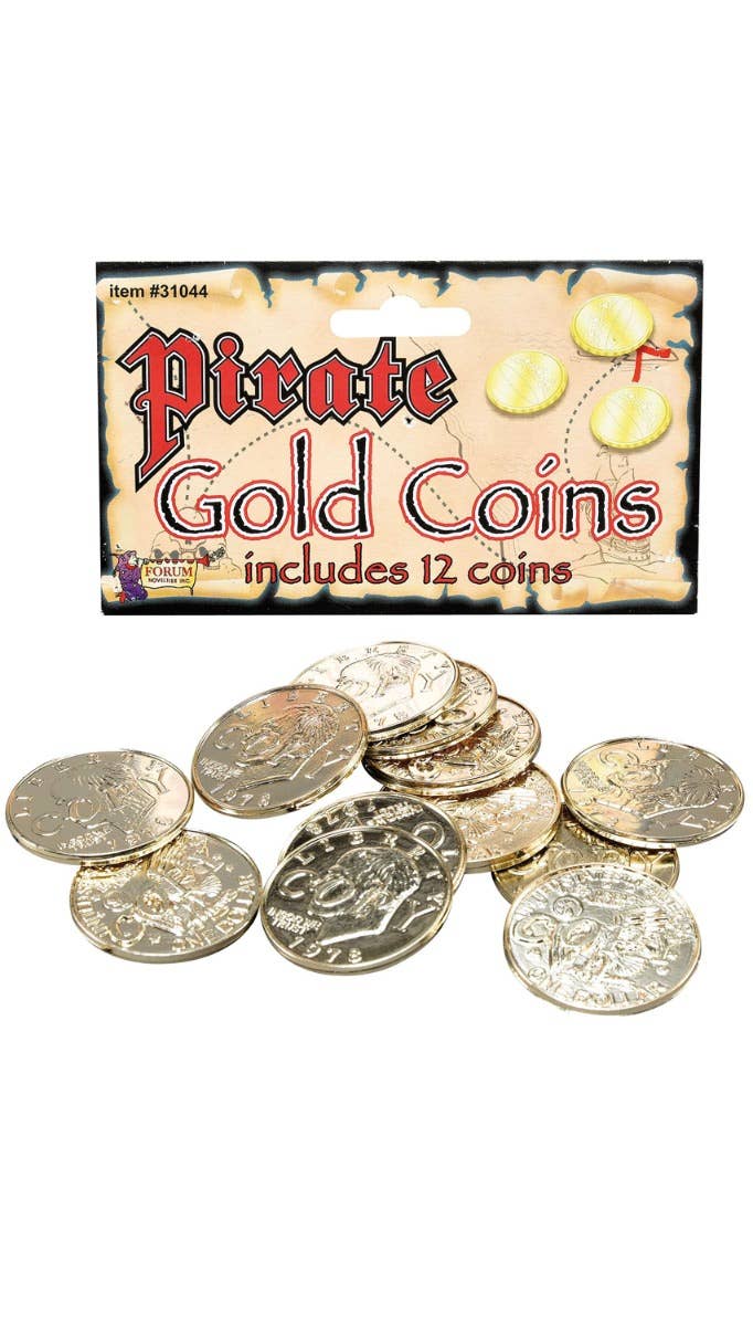 Gold Pirate Coins Costume Accessory Main Image