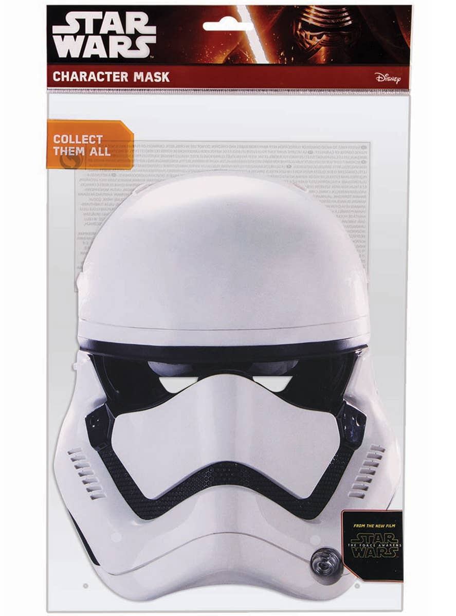 Stormtrooper Flat Cardboard Costume Mask Packaging Image