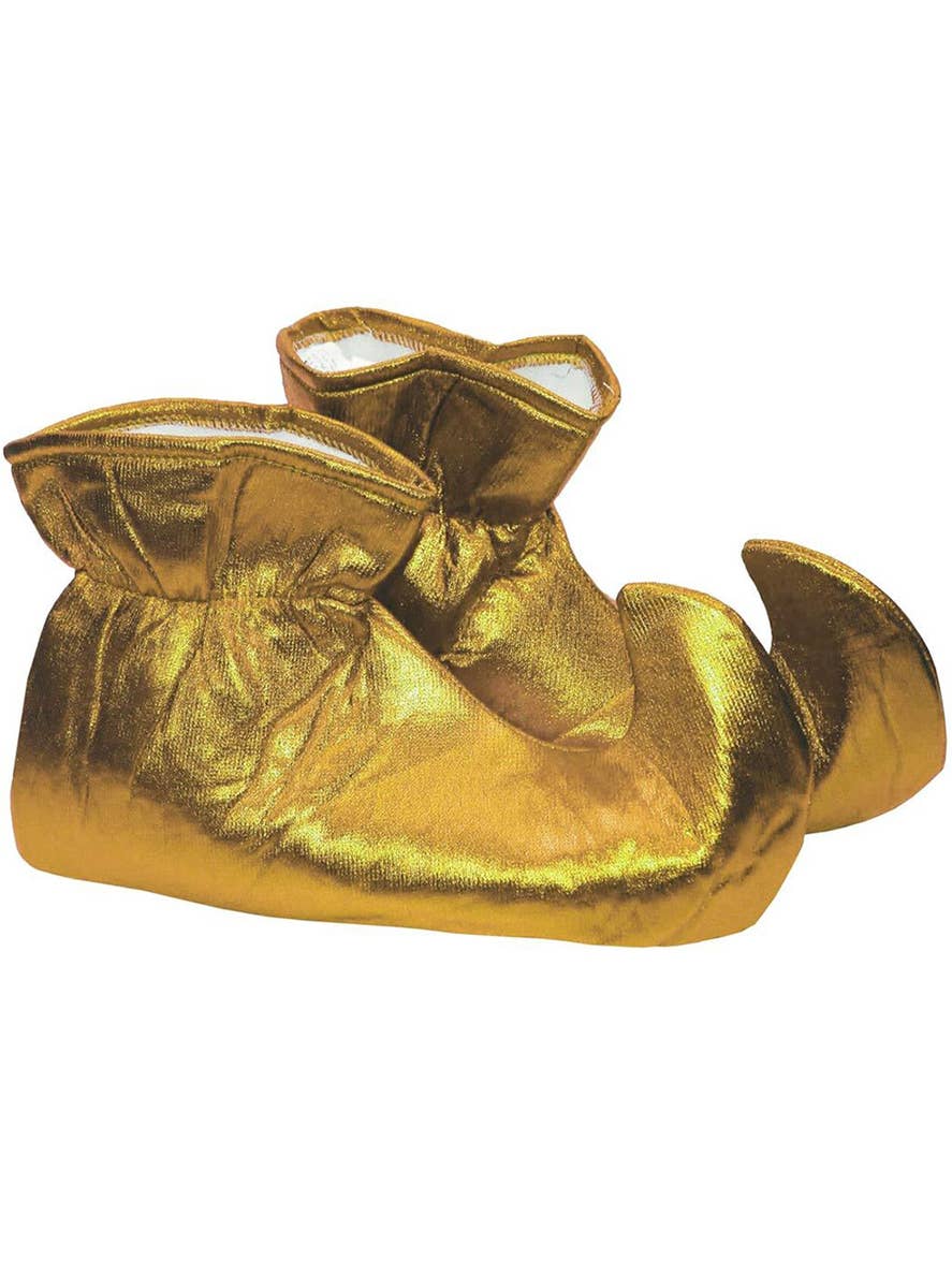 Gold Christmas Elf Shoes for Adults
