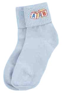 Baby Blue Adults Novelty Socks Main Image