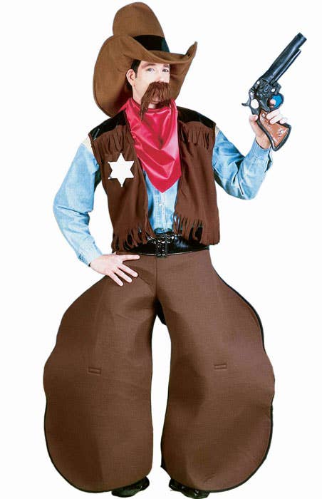 Men's Novelty Ole Cowhand Cowboy Costume  - Main Image