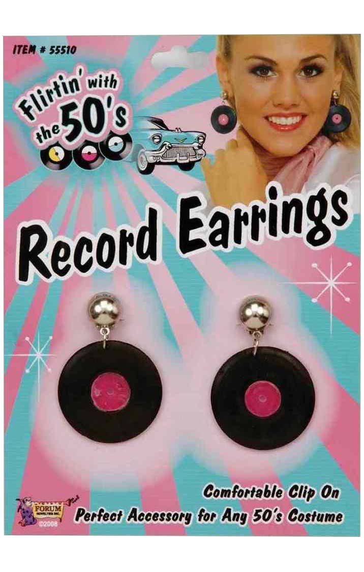 Women's 1950's Record LP Costumes Earrings 
