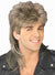 Men's 80's Heart Throb Mullet Costume Ash Blonde Wig - Main Image