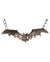Long Silver Metal Bat Halloween Costume Necklace - Main View