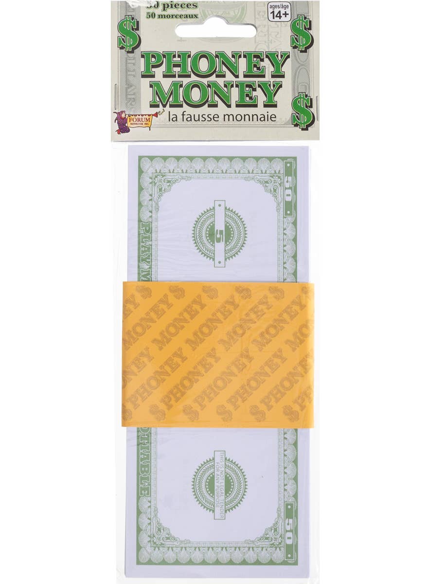 $5 Fake Money Bills Costume Accessory