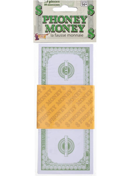 $50 Fake Money Bills Costume Accessory