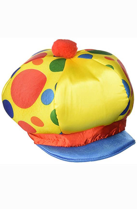 Plush Multicoloured Clown Costume Hat